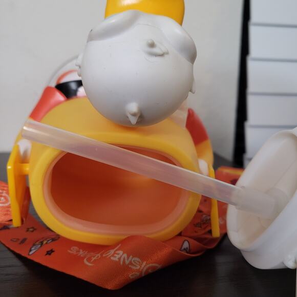Disney Donald Duck Glow in the Dark Candy Corn Sipper Cup with Straw NEW - Picture 6 of 7